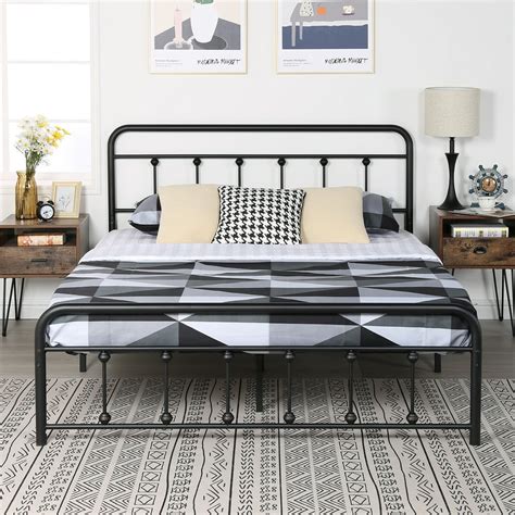 metal box bed frames|metal bed frame queen ikea.